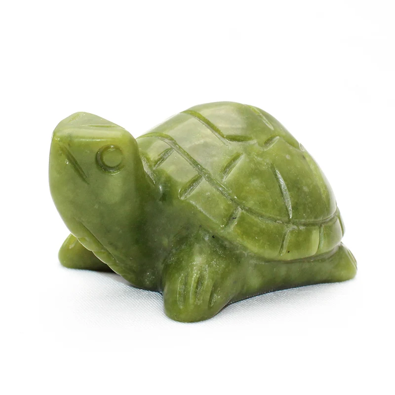 80 мм прекрасная Натуральная резная черепаха Xiuyu из нефрита полированная зеленая Нефритовая Хрустальная черепаха подарки натуральные кварцевые кристаллы