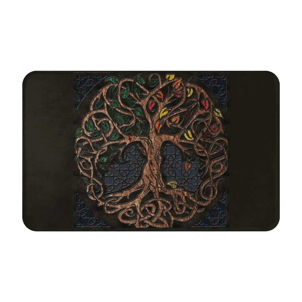 

Tree Thick Warm Surroundings Carpet Mats Floor Mat Thick Warm Comfort Skin-Friendly Bedroom Living Room Non-Slip Crawling Mats