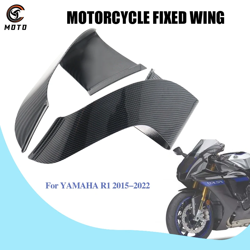 

For YAMAHA R1 R1M 2015 2016 2017 2018 2019 2020 2021 2022 Motorcycle Accessories Fairing Spoiler Fixed Wind Wing