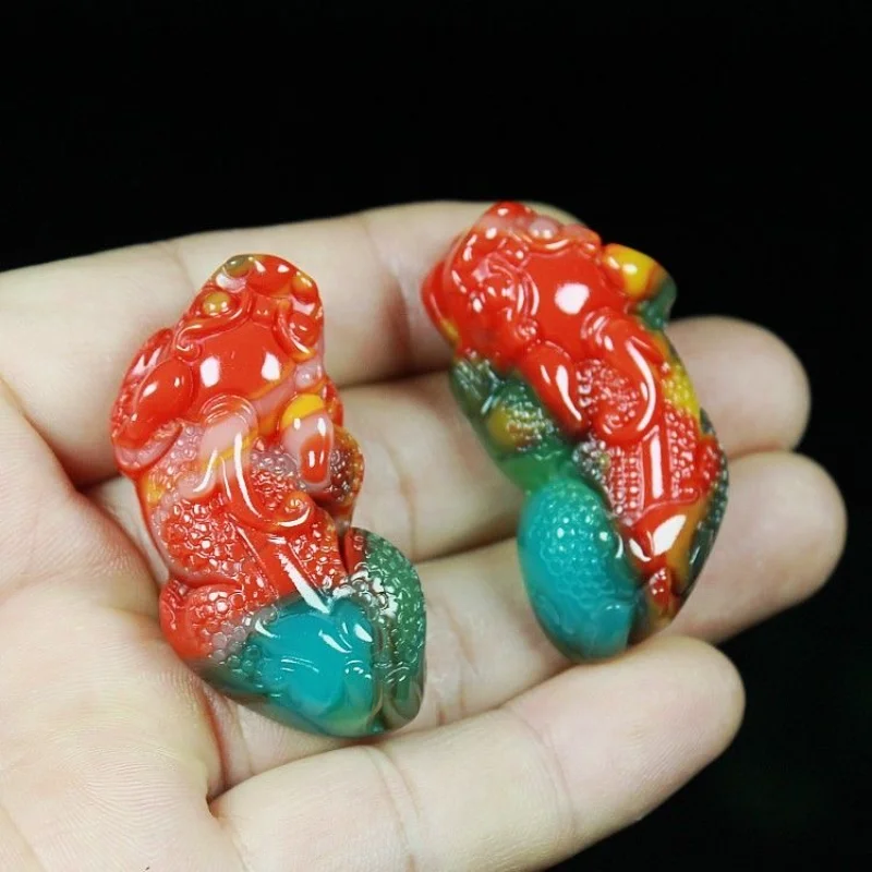 

1pc Natural Colour Jade Pixiu Dragon Pendant Necklace Jewellery Fashion Accessories Hand-Carved Man Woman Amulet Sweater Chain