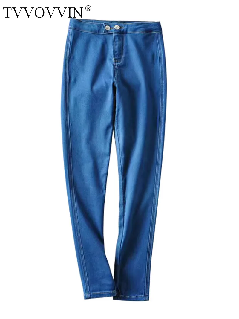 

TVVOVVIN High Waist Elastic Hip Lifting Skinny Jeans For Women In Autumn And Winter 2022 Trousers Denim Pants 9VBM
