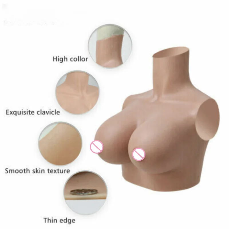 Silicone Breast Crossdresser G Cup Plate Fake Boobs Suit Large Stage Performance Clothing