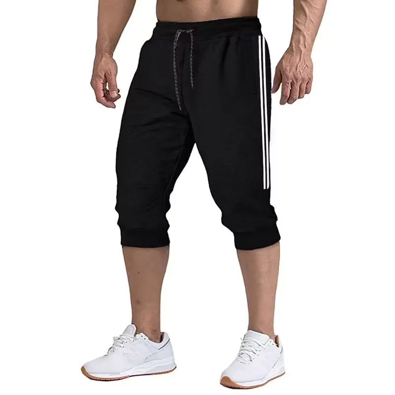 Men's summer fashion solid color casual shorts men's light breathable loose shorts casual fitness short style
