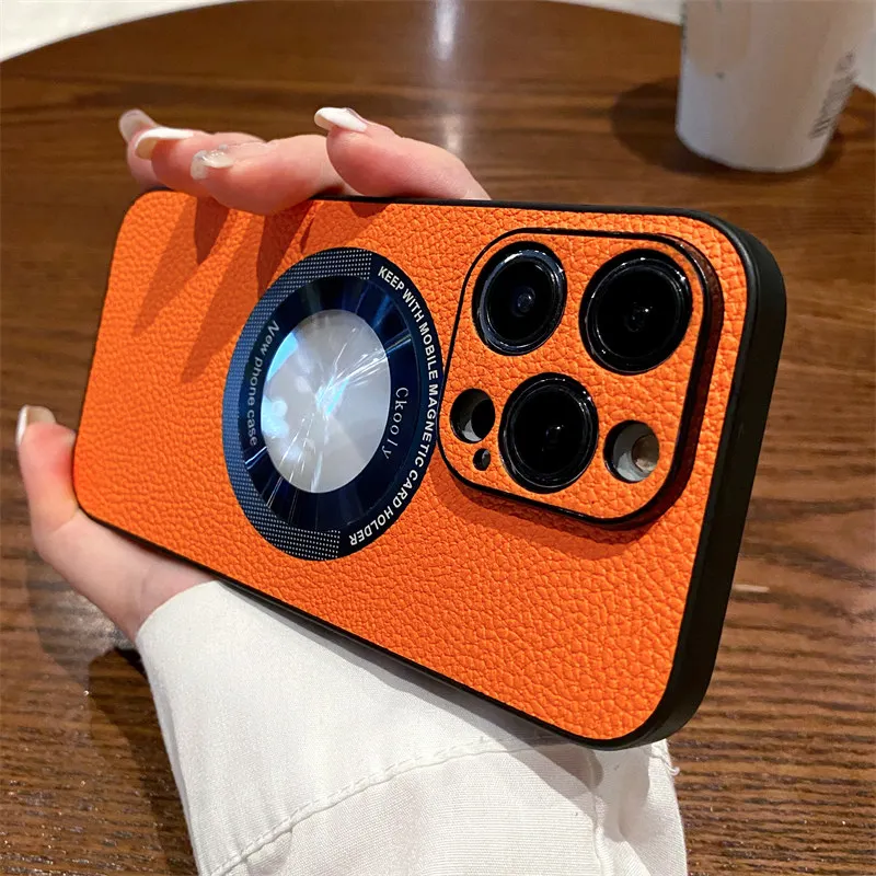 

Luxury Business Leather Phone Case For iPhone 14 13 12 11 Pro Max 14 Plus 14Pro Shockproof Camera Protector LOGO Hole Back Cover