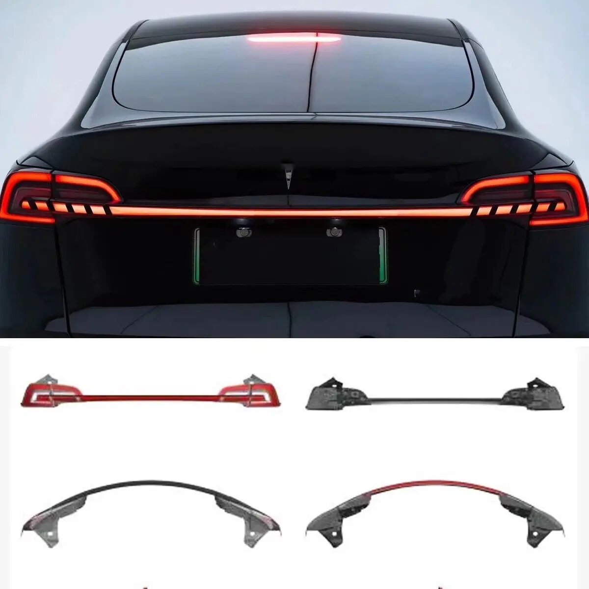 

Фонарь заднего бампера, красный, подходит для модели 2021-2023 Tesla Y