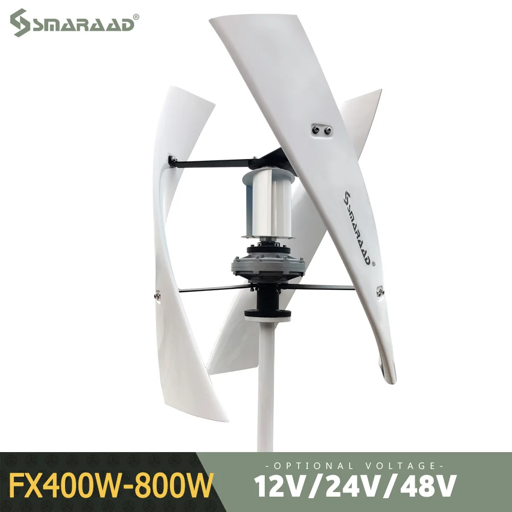 

400w 600w 800w Small Free Energy Windmill Vertical Axis Permanent Maglev Wind Turbine Generator 12v 24v 48v With MPPT Controller