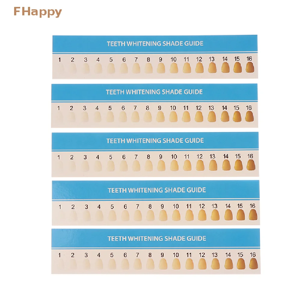 

16 Colors Tooth Model Colorimetric Plate Tooth Shape Design for Beauty Device Tooth Whitening Tool