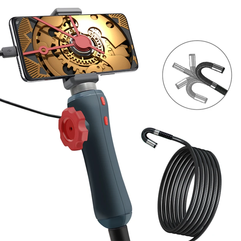 

Probe 4.0mm Inspection Camera 5 Inch HD LCD Handheld Industrial Video Endoscope Industrial Borescope 4.0mm