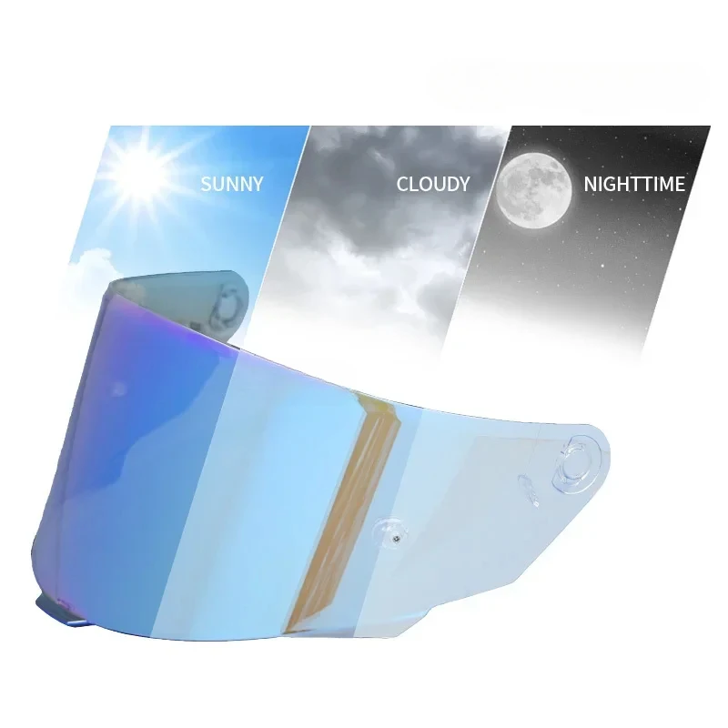 Photochromic Visor Lenses for KYT TT COURSE Motorcycle Helmet Shield Windshield Sunscreen TTC Helmets Accessories High Strength