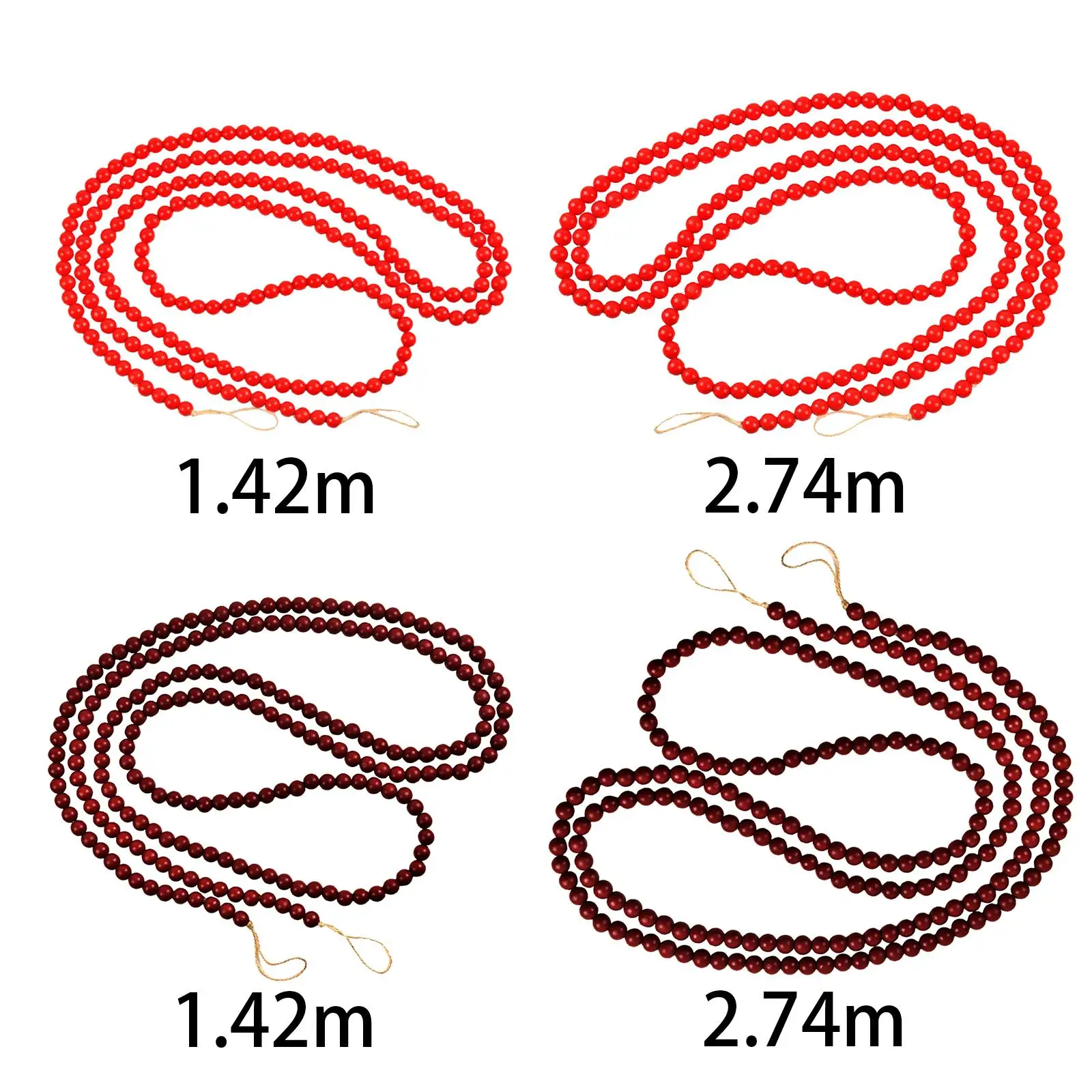 

Рождественская гирлянда из бисера, украшение для рождественской елки, бусины из ниток для окна, дерева