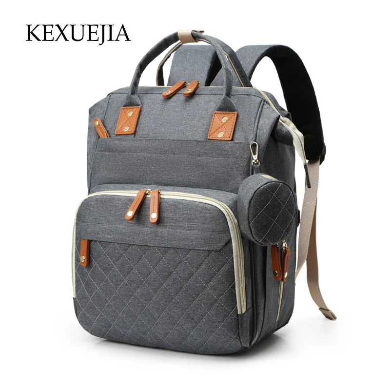 

KEXUEJIA Nylon Mommy Bag Baby Diaper Bags Quality Backpack Casual Women Handbags Stroller Bag Multi-Function Brand Shoulder Bag
