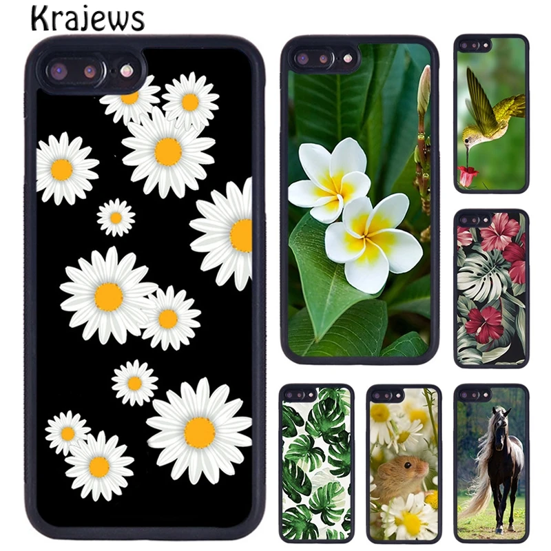 Krajews Beautiful Flowers Daisy Printed phone Case For iPhone 16 15 14 Plus 11 12 mini 13 Pro XR XS Max cover coque