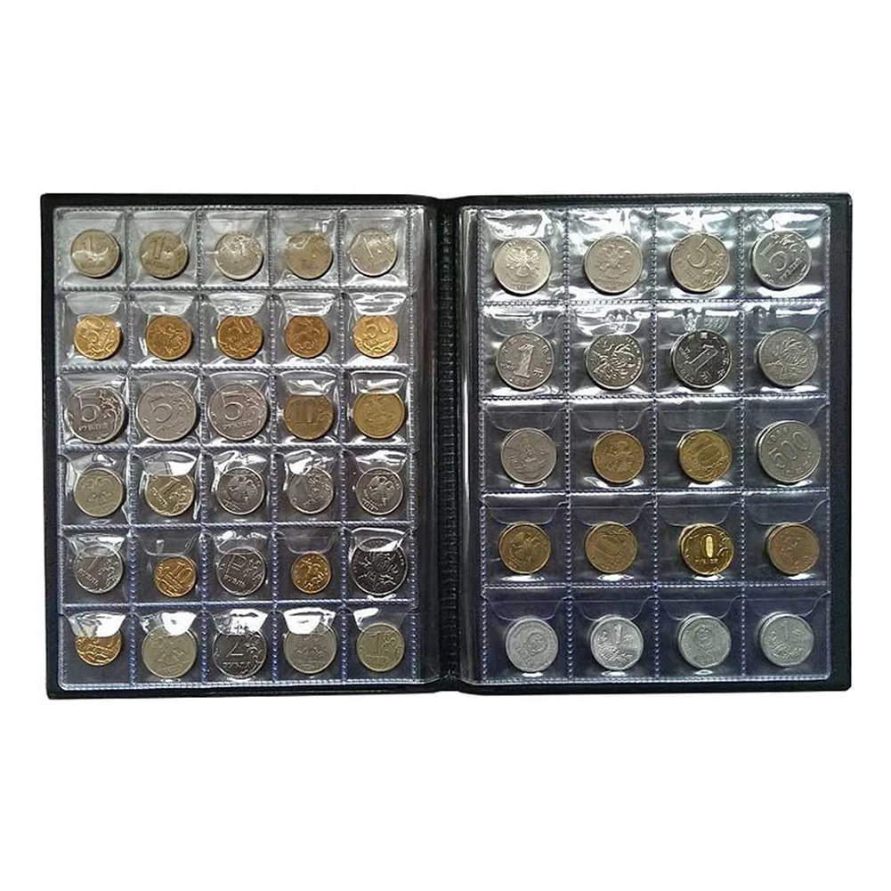 

Альбом для хранения монет, 10 страниц, 250 карманов