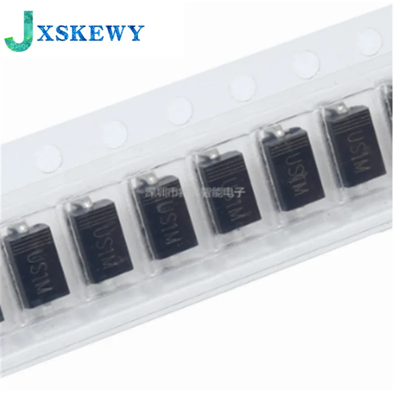 50 шт. Новый выпрямительный диод US1D US1J US1K US1M US2M SMA HER103 HER107 HER207 UF4005 UF4006 SMD 1A 2A 600V 800V 1000V