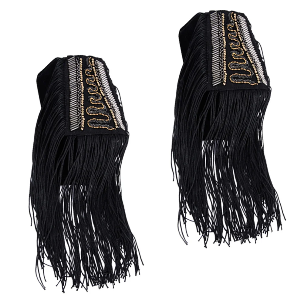 

Tassel Shoulder Mark Decor Board Fringe Epaulet Epaulets Rhinestone Accessories