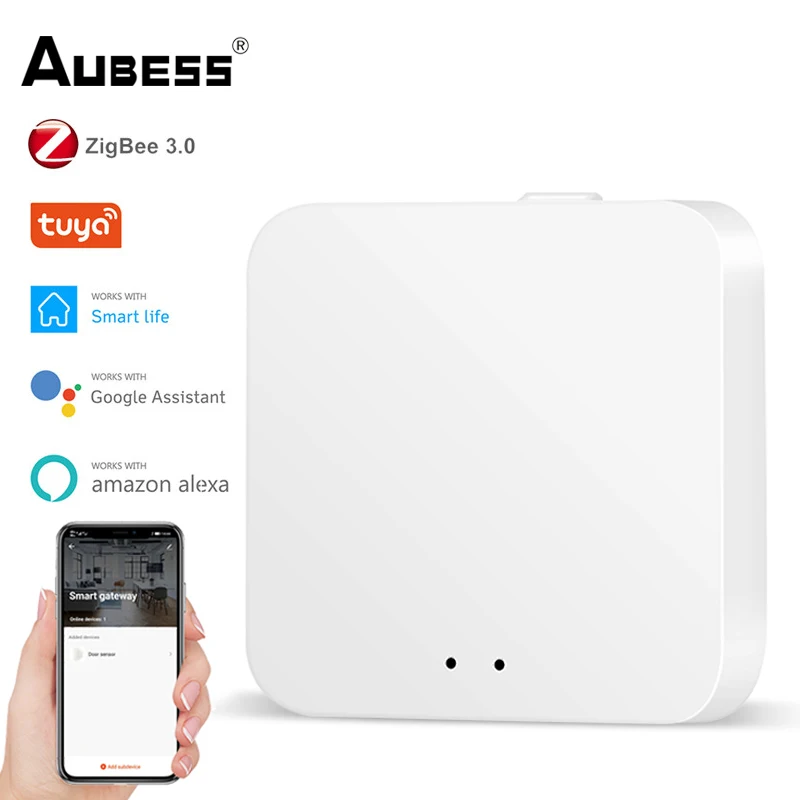 

Tuya Zigbee3.0 Smart Wireless Gateway Smart Home Bridge Smart Life Remote Control Zigbee Protocol Work with Alexa Google Home
