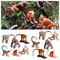 educational toys zoo scenes orangutans figurine lifelike monkey model simulation wild animal simulation gibbon cubs