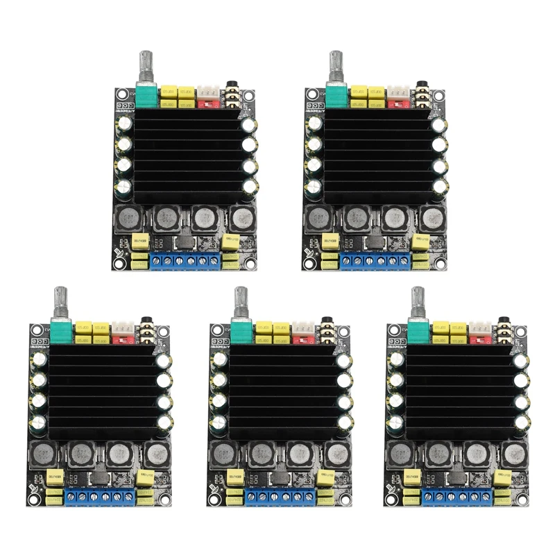 

5X Digital Amplifier Audio Board Tda7498 Power Audio Amp 2.0 Class D Amplifiers Stereo Hifi Amplifier Dc12-36V 2X100W