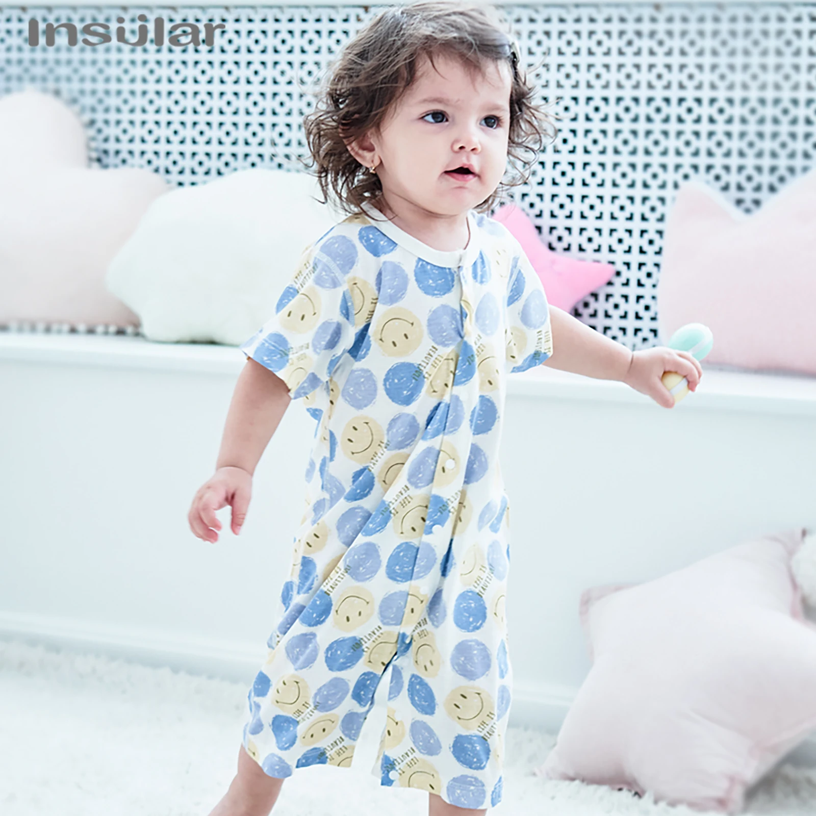 

Весенне-летняя детская одежда из бамбукового волокна тонкое стильное дышащее удобное боди с коротким рукавом для новорожденных аксессуары...