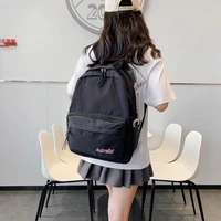 schoolbag womens fashion trend simple korean version of campus students large capacity computer multi layer backpack black s96