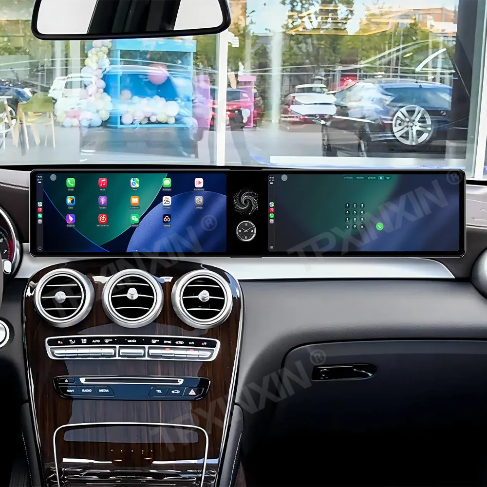 Фото Цифровая приборная панель + Android 13 для Mercedes-Benz GLC 200 260 300 2015~2021, мультимедийная GPS-навигация, автомобильная магнитола, стереоприемник, головное устройство №2