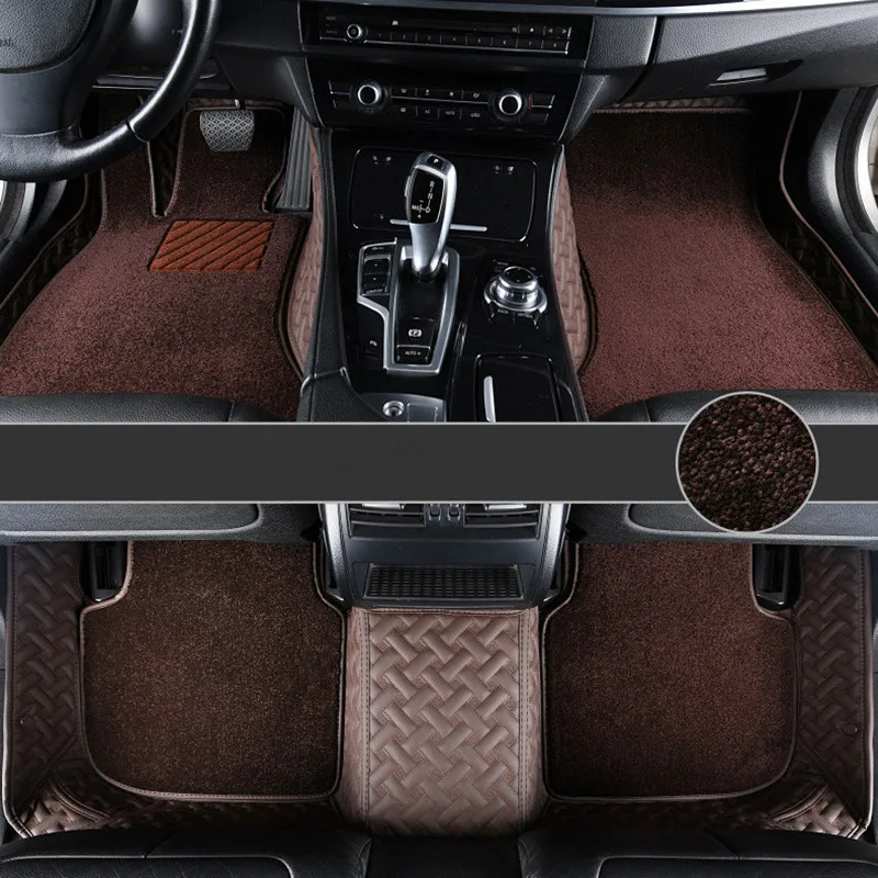 

High quality rugs! Custom special car floor mats for BMW i3 2022-2013 waterproof double layers carpets for I3 2016,Free shipping