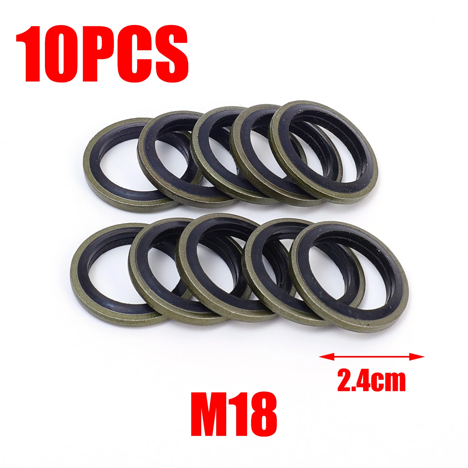 

10 шт. автомобильные сливные пробки, прокладки масляного поддона, предотвращающие утечку масла, прочные и аксессуары высокой твердости, уплотнение M6/M8/M10/M12/M14/M16/M18/M20