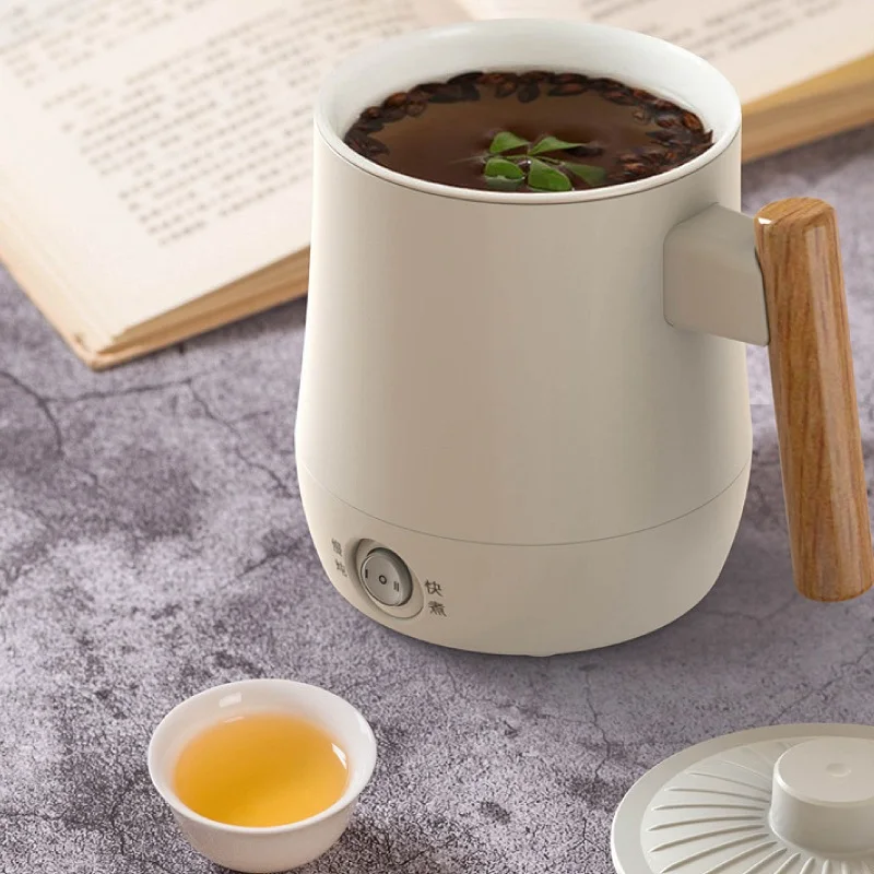 

220V Electric Cup Rice Cooking Pot Health Kettle Hot Water Cup Non-stick Liner Pot Portable Noodle Cooking Pot Coffee Cup 0.6L