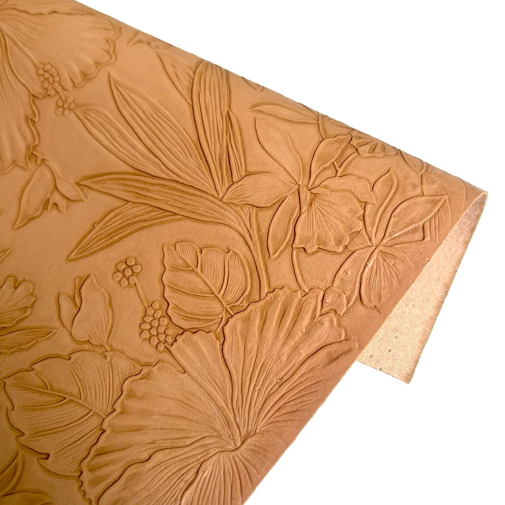 15 7x53 дюйма Синтетическая кожа с цветочным тиснением Искусственная виниловая