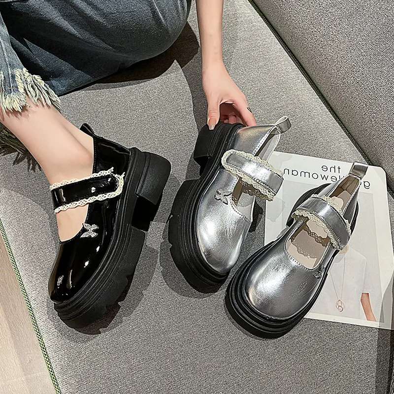 Женская обувь на платформе универсальная осенняя женская сабо осенне-летнее