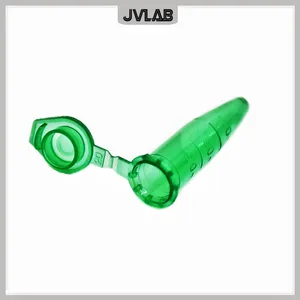Трубка-Центрифуга с крышкой 0,5 мл, зеленая трубка для ПЦР, лабораторная Центробежная трубка 500 ul, нижний наконечник, цветная трубка EP со шкалой 1000  PK