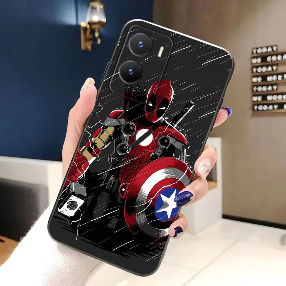 Забавный чехол с рисунком Марвел Дедпул для VIVO Y93 Y78 Y76 Y72 Y51 Y50 Y36 Y35 Y33T Y31 Y28 Y27 Y22S Y21 Y20