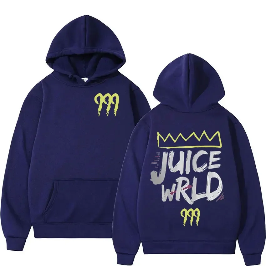 

Rapper Juice Wrld 999 Letter Print Hoodie Men Women Hip Hop Retro Pullover Sweatshirt Fleece Loose Long Sleeve Hooded Streetwear