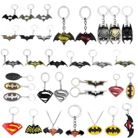 movie bat person key ring s logo keychain for fans bag ornament keyring car pendant gift