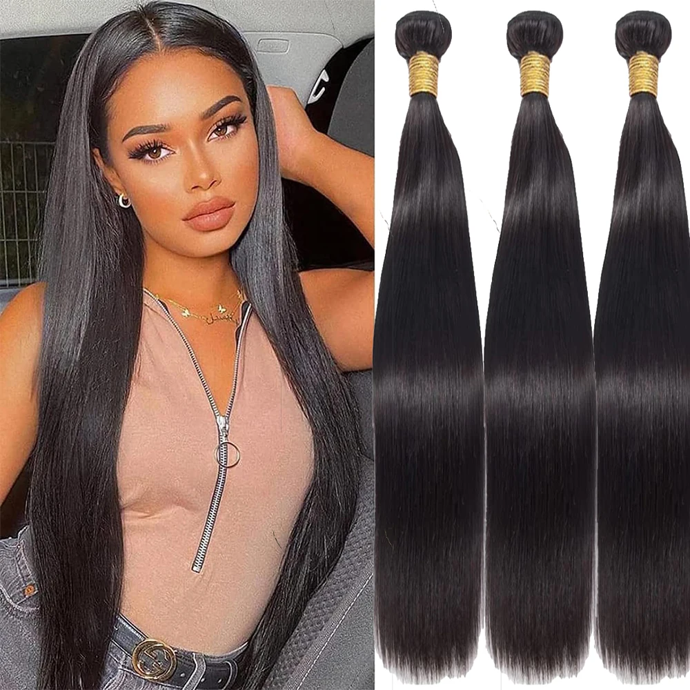 Синтетические прямые волосы искусственные для наращивания супердлинные Yaki