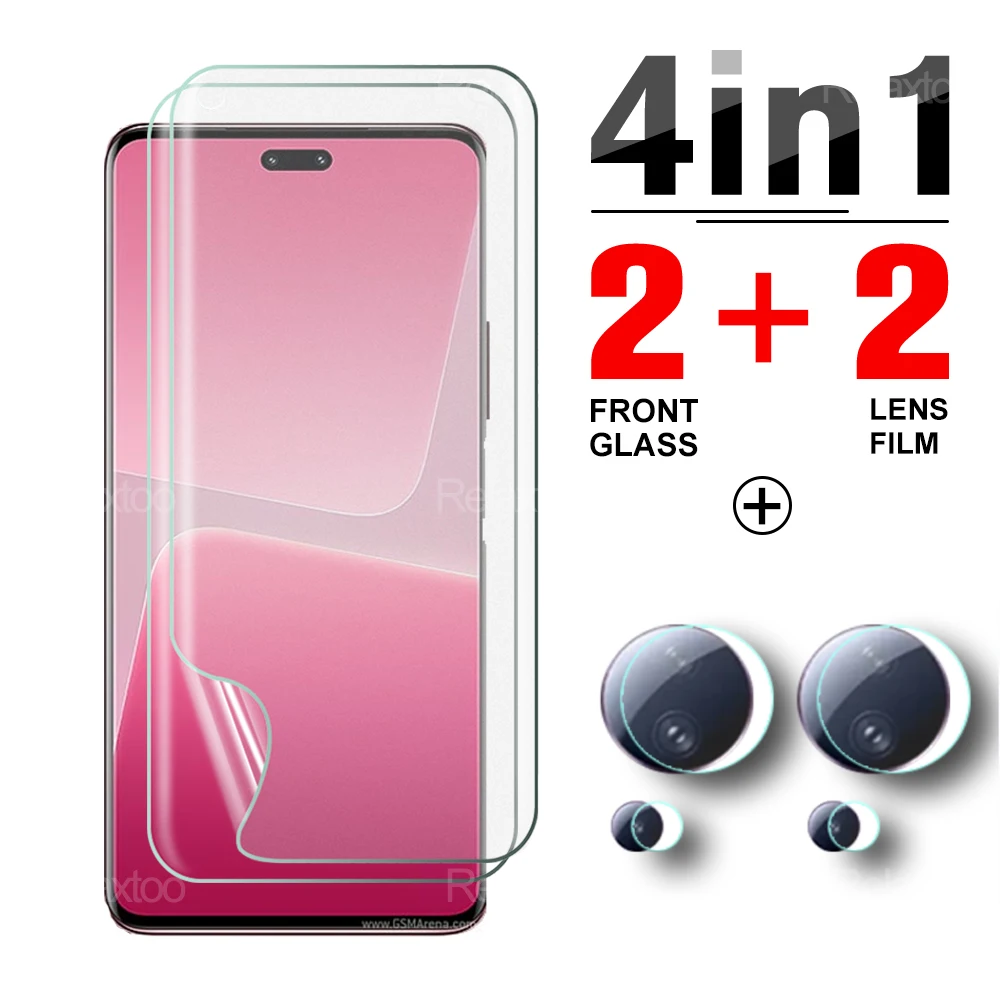4IN1 Full Cover Hydrogel Films For Xiaomi 13 Lite 13Pro Xiaomi13 Pro Camera Lens Soft Water Film Screen Protector not Glass