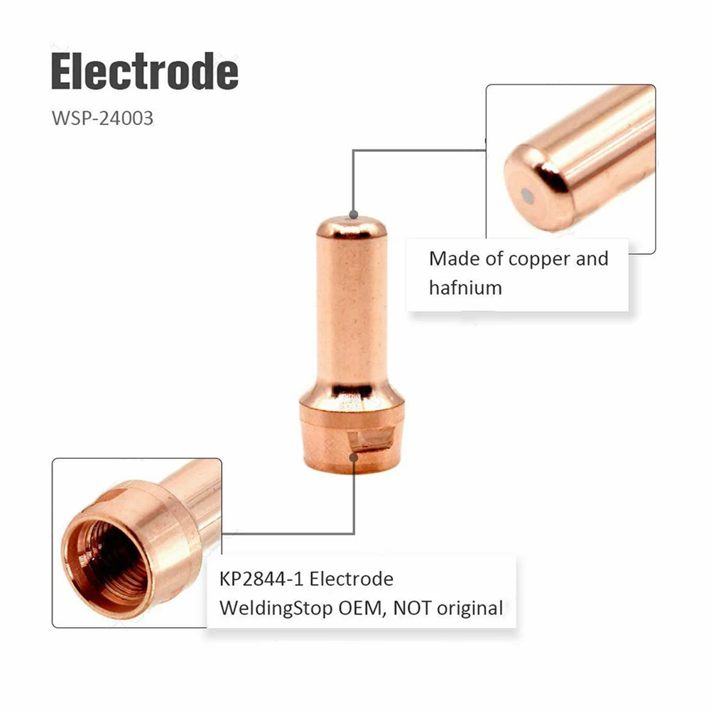 

20 Pcs KP2844-1 Plamsa Electrodes KP2844-3 Nozzle Tips Replacement Parts For Tomahawk 1000 LC65 Welding Tools Accessories