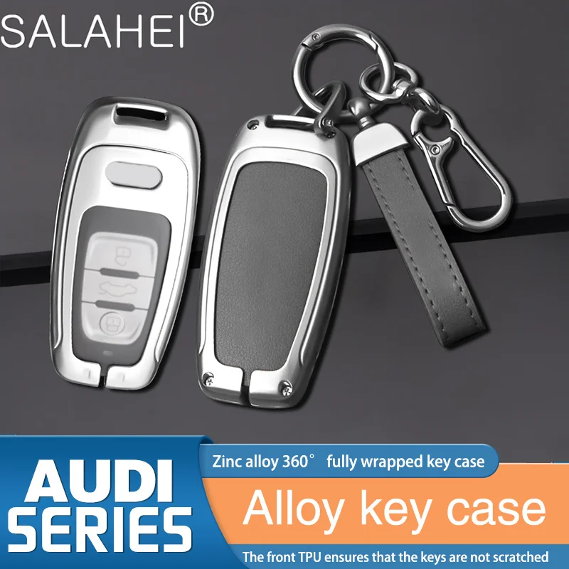 

Car Remote Key Cover Case For Audi A3 A4 B9 A6 C8 A7 S7 4K A8 D5 S8 Q7 Q8 SQ8 E-tron 2018 2019 2020 2021 Keychain Accessories