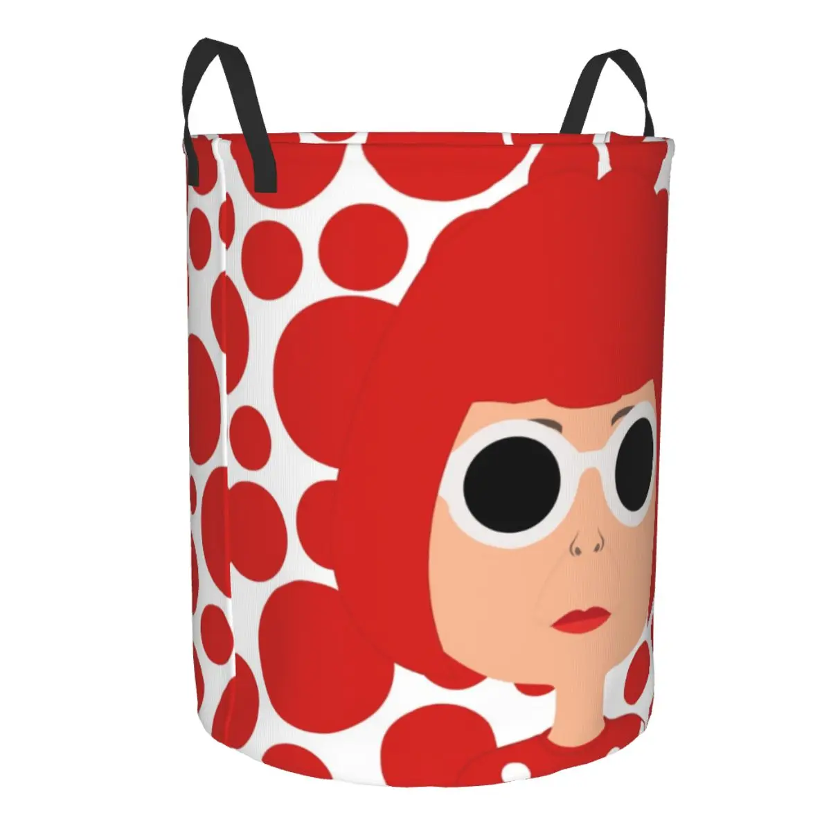 Корзина для белья в горошек кусама складная корзина с абстрактным рисунком