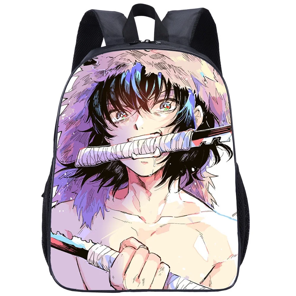 New 3D Printed 16 Inches Children Anime Backpacks Demon Slayer Nezuko Tanjirou Primary Girl Boy Students Cartoon Schoolbags Hot