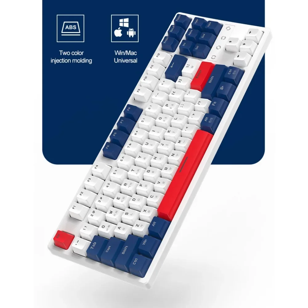 Корейская механическая клавиатура ZIYOULANG K87 горячая Распродажа 80% регулируемая
