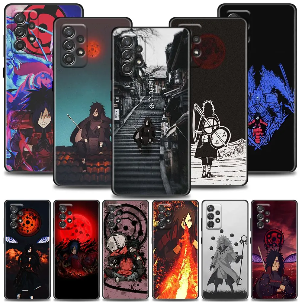 

Japanese Anime Naruto Madara Uchiha Phone Case For Samsung Galaxy A72 A52 A42 A32 A22 A21 A12 A02 A51 A71 A01 Soft Silicone Case