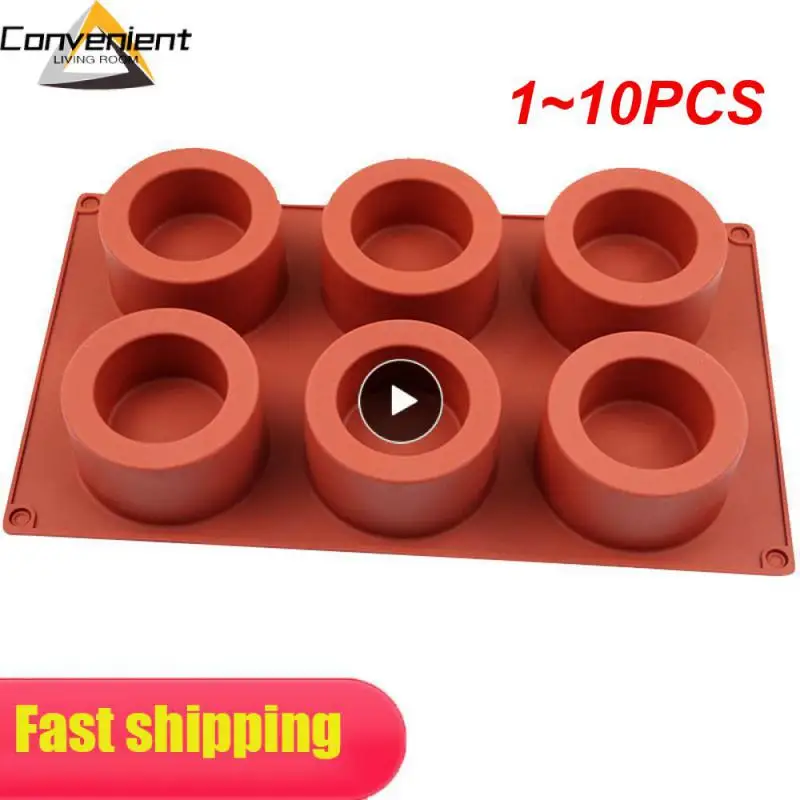 

1~10PCS Round Cake Decorating Moulds Silicone Mold Cake Mold Silicone Baking Tools for Cakes Mousse Soap Molds 3D Cake Tray