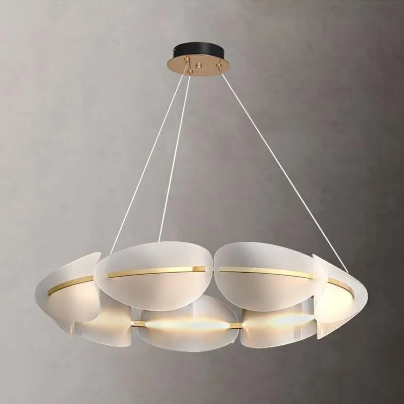 

Modern LED Chandelier lighting Living room Novelty Petal Pendant Lamps Bedroom fixtures Nordic deco Dining room Hanging Lights