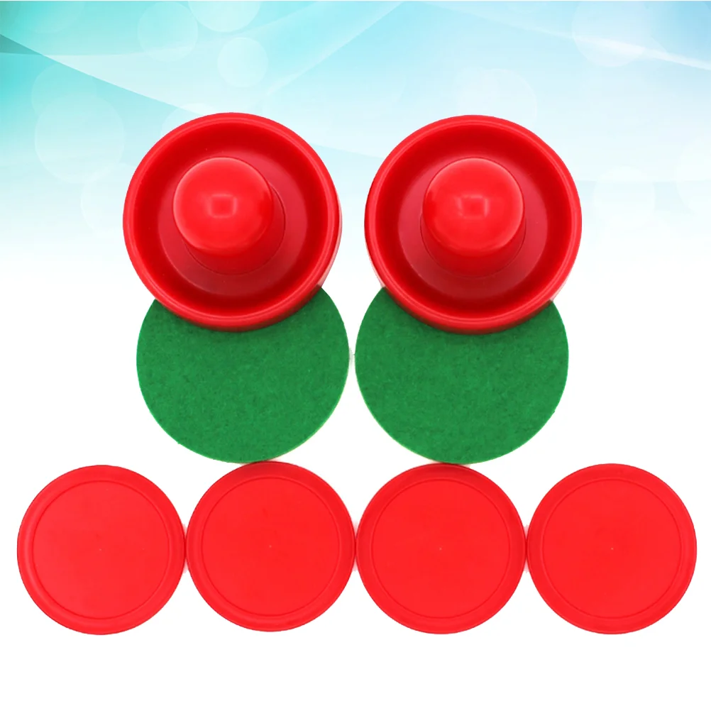

8pcs 96mm Air Hockey Pushers Pucks Replacement for Game Tables Goalies Header Kit Air Hockey Equipment Accessories (Red)