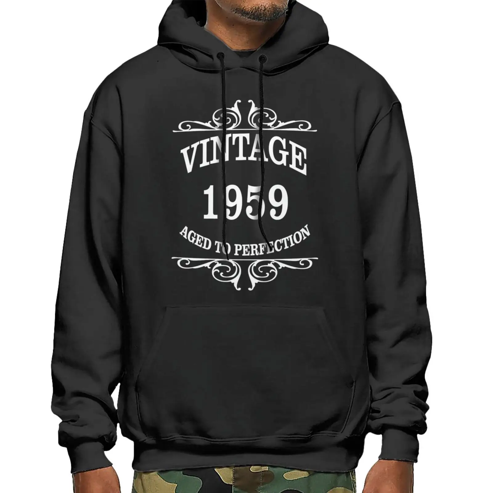 

1959 Age To Perfection 60Th Birthday Hoodie Sweatshirts For Men Cosplay Anime Things Men's Sweatshirt Tracksuit Graphic Hoodie