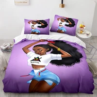 3d print african girl bedding set quilt cover home bedroom decor queen king size duvet cover set pillowcase bedding set