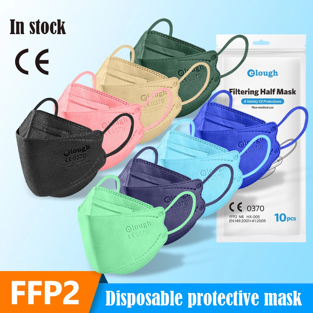 

FPP2 Face Mask Adult Protection Disposable 4 Layers Safety Respirator Protective Mask Anti Dust Pollution Mouth Mask Mascarillas
