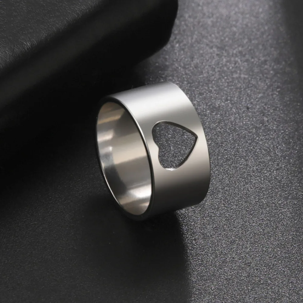 Кольца из нержавеющей стали для женщин и мужчин широкое золотистое серебристое