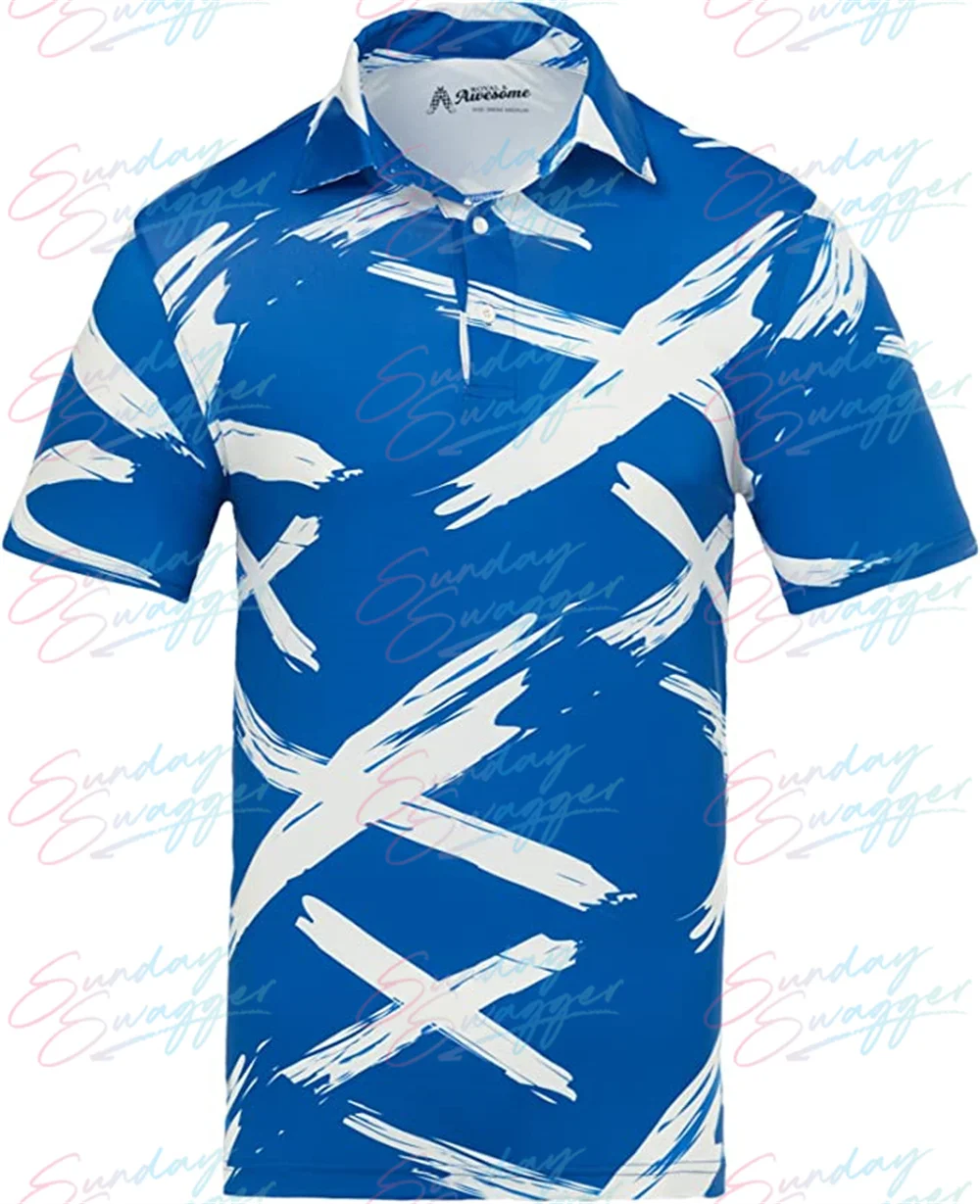 Sunday Swagger New Summer Golf Wear Men Short Sleeve Polo Shirts Tops Breathable Table Tennis Clothing Fashion Outdoor Sports